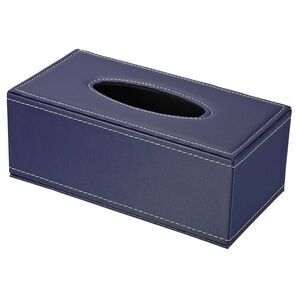 Tissue Box Cover Leather Rectangle Waterproof Napkin Paper Towel Dispenser